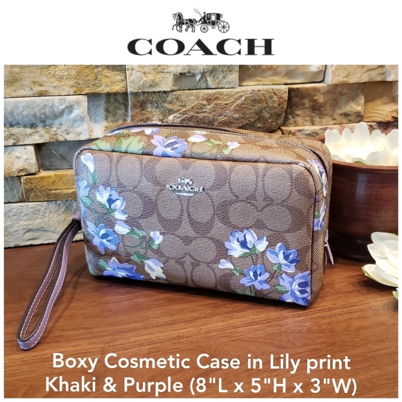 Coach Handbags - *1 left!* NEW Coach Boxy Cosmetic Case w/ box